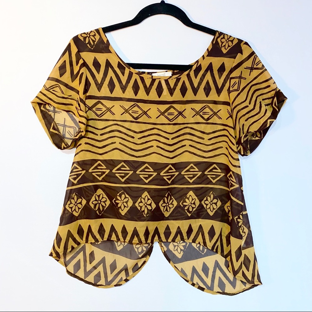 Tribal print blouse